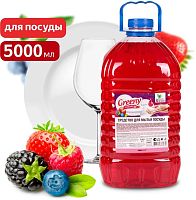 картинка CLEAN&GREEN Средство для мытья посуды "Greeny" Light "Лесные ягоды" 5 л. CG8168 CLEAN&GREEN CG8168 Greeny Light Лесные ягоды 5л от магазина Tovar-RF.ru