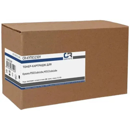 картинка картридж лазерный copyrite cr-kytk5230y tk-5230y желтый (2200стр.) для kyocera p5021cdn/cdw/m5521cdn от магазина Tovar-RF.ru