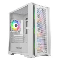 картинка powercase byteflow micro white, tempered glass, 4х 120mm argb fans, argb hub, белый, matx  (cambfw-a4) от магазина Tovar-RF.ru