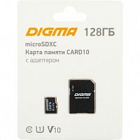 картинка micro securedigital 128gb digma class10 digma card10 + adapter  (1845095) от магазина Tovar-RF.ru