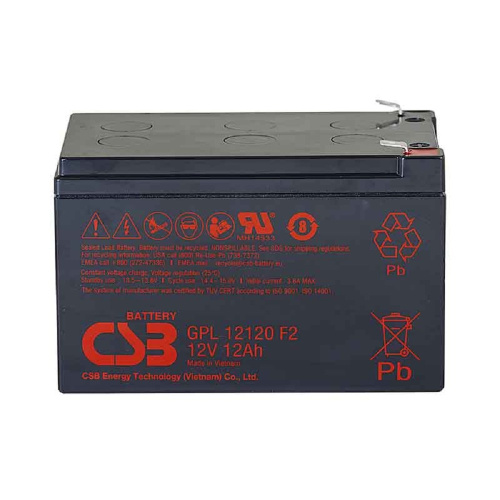 картинка csb батарея gpl12120 f2  (12v 12ah)  от магазина Tovar-RF.ru