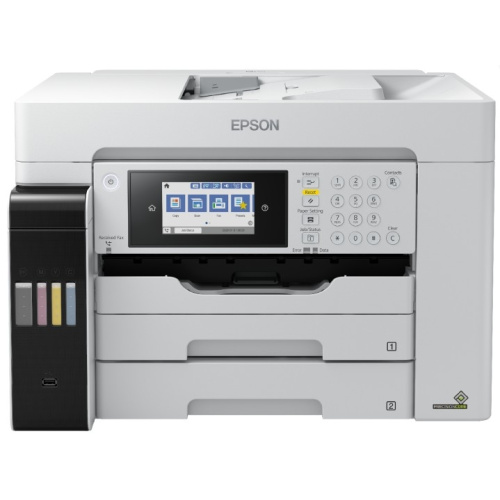 картинка epson l15180  (c11ch71408) {принтер/копир/сканер/факс, a4,25 стр./мин. ч/б iso и 25 стр./мин. цвет (iso), wi-fi, ethernet rj-45, usb} от магазина Tovar-RF.ru