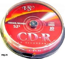 картинка оптический диск vs cd-r 80min 52x cake от магазина Tovar-RF.ru