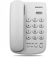 картинка телефон проводной texet tx-241 светло-серый от магазина Tovar-RF.ru