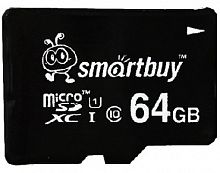 картинка карта памяти smartbuy (sb64gbsdcl10-00) microsdxc 64gb class10 uhs-1 от магазина Tovar-RF.ru