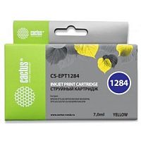 картинка cactus t1284 картридж для epson stylus s22/sx125/sx130/sx420w/office bx305f желтый (7мл)  от магазина Tovar-RF.ru