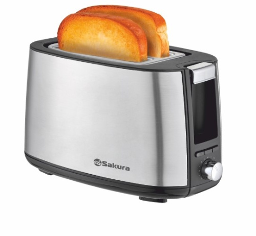 картинка тостер sakura sa-7611s elegant 750вт сталь от магазина Tovar-RF.ru