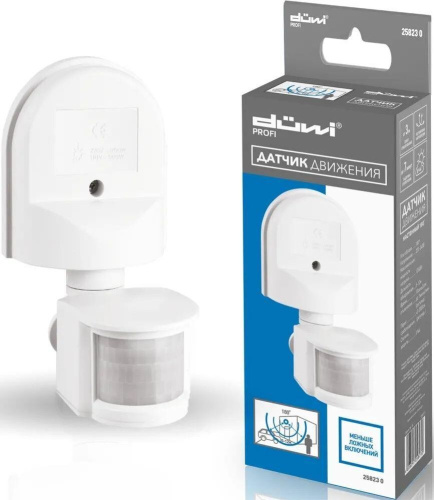 картинка Датчик движения DUWI 25823 0 Датчик движения настенный, DD-01, белый DUWI 25823 0 Датчик движения настенный, DD-01, белый от магазина Tovar-RF.ru