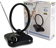картинка антенна комнатная generall satellite uvr-av1000n мв+дмв черный generall satellite uvr-av1000n мв+дмв черный от магазина Tovar-RF.ru