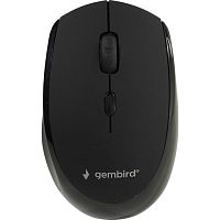 картинка gembird musw-354 {мышь беспроводная, черный, бесш.клик, soft touch,3кн.+колесо-кнопка, 2400dpi, 2,4ггц} от магазина Tovar-RF.ru