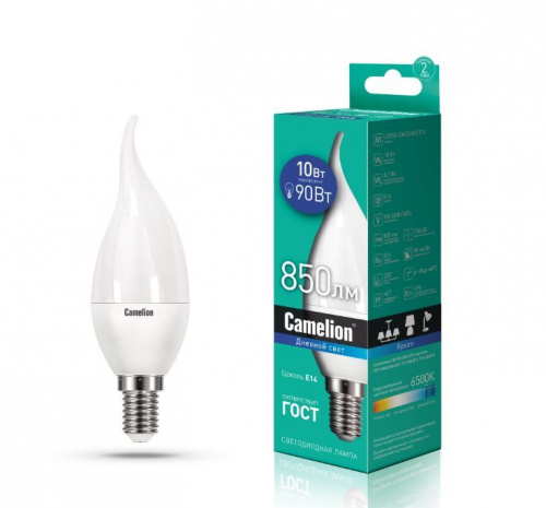 картинка Лампа светодиодная CAMELION (14405) LED10-CW35/865/E14 от магазина Tovar-RF.ru