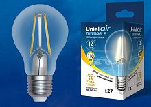 картинка Лампочка UNIEL (UL-00005183) LED-A60-12W/3000K/E27/CL/DIM GLA01TR от магазина Tovar-RF.ru