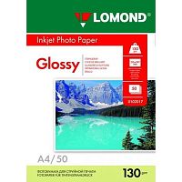 картинка LOMOND 0102017 Глянцевая бумага 1x A4, 130г/м2, 50л.  от магазина Tovar-RF.ru