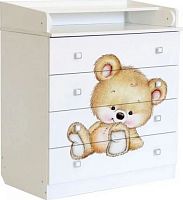 картинка комод фея комод фея 1580 медвежонок, белый (1кор) фея комод фея 1580 медвежонок, белый (1кор) от магазина Tovar-RF.ru