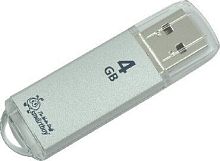 картинка usb флеш smartbuy (sb4gbvc-s) 4gb v-cut silver от магазина Tovar-RF.ru