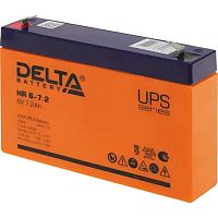 картинка delta hr 6-7.2 (7.2 а\ч, 6в) свинцово- кислотный аккумулятор   от магазина Tovar-RF.ru