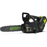 картинка Greenworks GD40TCS Цепная пила аккумуляторная, {40V, 25 см, без АКБ и ЗУ} [2003807] от магазина Tovar-RF.ru