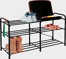 картинка Подставка для обуви ЗМИ Альфа 33 с сиденьем и ящиком черная ПДОА33СЯ Ч ЗМИ Альфа 33 с сиденьем и ящиком черная ПДОА33СЯ Ч от магазина Tovar-RF.ru