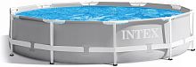 картинка бассейн каркасный intex prism frame, 549 х 122 см, фильтр-насос, лестница, тент, подстилка, 26732np intex prism frame 26732npот магазина Tovar-RF.ru
