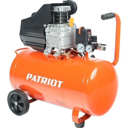 картинка patriot euro 50-260 компрессор [525306367] {мощн.: 1.8 квт; напр.: 230в~50гц; об.двиг.: 2850 об/мин; производит.: 260 л/мин; об.ресивера: 50 л; давл.: 8 бар; вес: 27,5 кг;} от магазина Tovar-RF.ru