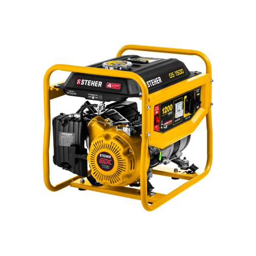 картинка STEHER Бензиновый генератор, 1200 Вт [GS-1500] от магазина Tovar-RF.ru