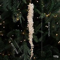 картинка МИРРЭЙ Новогодняя декоративная подвеска 4*35 см (4630615517592) от магазина Tovar-RF.ru