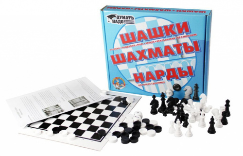 картинка детские игры десятое королевство игра настольная "шашки, шахматы, нарды" 01451 от магазина Tovar-RF.ru
