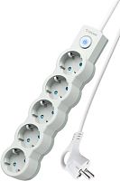 картинка Удлинитель КОСМОС YKsm5m-5g-Z-V10A-W Белый/серый от магазина Tovar-RF.ru