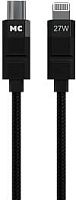 картинка кабель more choice (4620202555069) k87ia 2м usb 3.0a pd 27w для lightning ng 8-pin type-c - 2м , черный от магазина Tovar-RF.ru