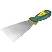 картинка Шпательная лопатка KRAFTOOL с 2-компонент ручк, профилиров нержав полотно, 100мм[10035-100] от магазина Tovar-RF.ru