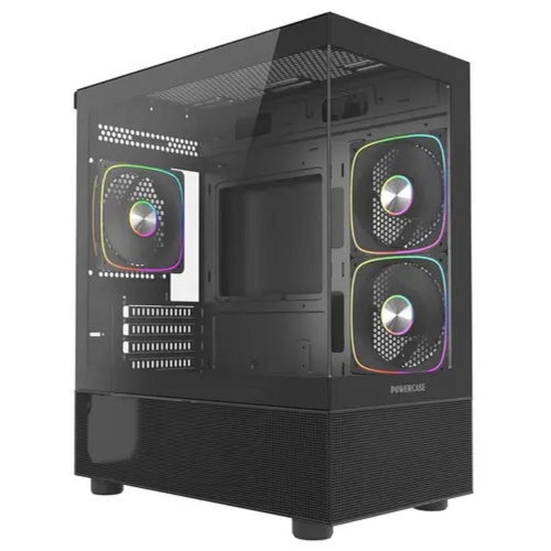 картинка Powercase Корпус Vision Micro M2 ARGB, Tempered Glass, 3x 120mm ARGB PWM Fan, чёрный, mATX (CVMBM2-A3) магазин Tovar-RF.ru являющийся официальным дистрибьютором в России картинка Powercase Корпус Vision Micro M2 ARGB, Tempered Glass, 3x 120mm ARGB PWM Fan, чёрный, mATX (CVMBM2-A3) от магазина Tovar-RF.ru