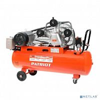 картинка PATRIOT Expert Компрессор поршневой ременной [525306330] { PTR 100-670, 670 л/мин, 10 бар, 3000 Вт, 100 л, быстросъемный 1/4" + "елочка", 380В } от магазина Tovar-RF.ru