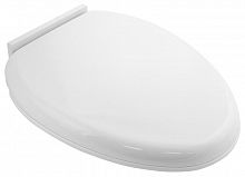 картинка Сиденье с крышкой для унитаза САНАКС Р05 Крышка для унитаза белая пластиковая с микролифтом, удлиненная от магазина Tovar-RF.ru