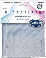 картинка ТАЙФУН 391787 Салфетка из микрофибры для стекол и зеркал, 33х35 см от магазина Tovar-RF.ru