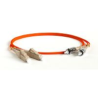 картинка hyperline fc-d2-62-lc/pr-st/pr-h-1m-lszh-or патч-корд волоконно-оптический (шнур) mm 62.5/125, lc-st, 2.0 мм, duplex, lszh, 1 м от магазина Tovar-RF.ru