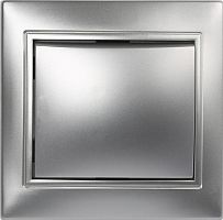 картинка выключатель SMARTBUY (SBE-01s-10-SW1-0-c) Венера, 1-клавишный,серебрро от магазина Tovar-RF.ru