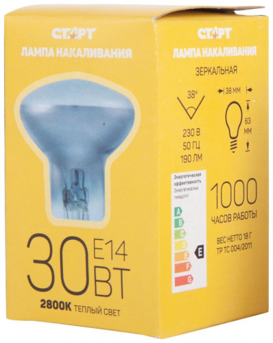 картинка Лампа накаливания СТАРТ (8426) ГЛН ДШ 42Вт Е14 от магазина Tovar-RF.ru