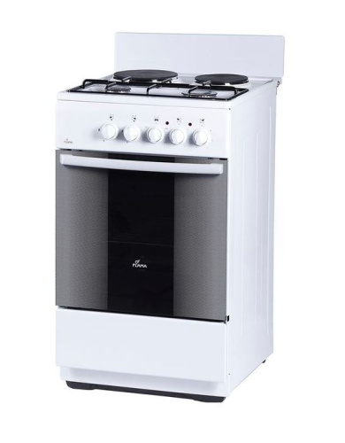 картинка газ/эл. плита flama rk 2201 w (2 газ.+ 2 электро) от магазина Tovar-RF.ru