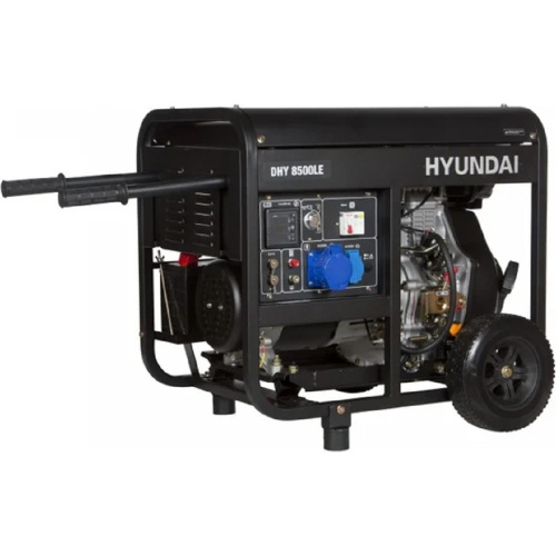 картинка Дизельный генератор Hyundai DHY 8500LE, 220/12 В, 7.2кВт, с АКБ от магазина Tovar-RF.ru