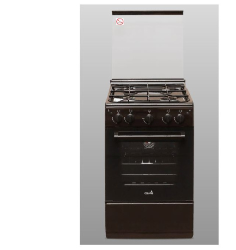 картинка газовая плита cezaris  пг 2150-09 коричневый от магазина Tovar-RF.ru