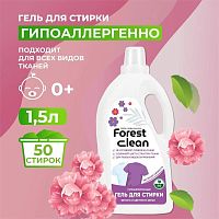 картинка Гель для стирки FOREST CLEAN Гель для стирки белого и цветного белья "Весенняя свежесть" 1,5 л от магазина Tovar-RF.ru