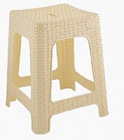 картинка Мебель из пластика INGREEN ING6181БШК RATTAN табурет квадратный сливочный от магазина Tovar-RF.ru