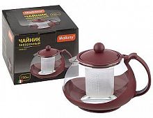 картинка  MALLONY Чайник заварочный VARIATO, объем: 750 мл, пластик корпус, пласт фильтр от магазина Tovar-RF.ru