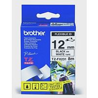 картинка brother tze-fx231 пленка в кассете чёрный шрифт на белой основе от магазина Tovar-RF.ru