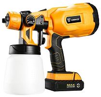 картинка Краскопульт аккумуляторный DEKO DKSG20K2, 20В, 800 мл, 1*2.0Ач 063-4180 от магазина Tovar-RF.ru