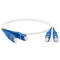 картинка hyperline fc-d2-9a1-sc/ur-sc/ur-h-2m-lszh-wh патч-корд волоконно-оптический (шнур) sm 9/125 (g657), sc/upc-sc/upc, 2.0 мм, duplex, lszh, 2м от магазина Tovar-RF.ru