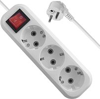 картинка Удлинитель DEFENDER (99360) L330 16 А, 3 роз х 5м , белый от магазина Tovar-RF.ru