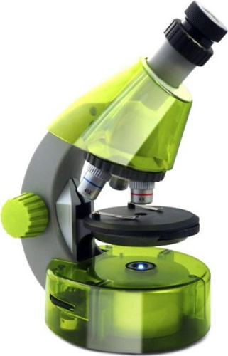 картинка микроскоп levenhuk labzz m101 lime лаймот магазина Tovar-RF.ru
