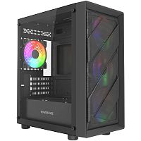 картинка powercase mistral micro em21, tempered glass, 4x120mm frgb fan, чёрный, matx  (cmmem21b-l4) от магазина Tovar-RF.ru