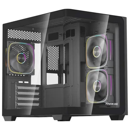картинка Powercase Корпус Vision Micro M5B, Curved Glass, Type-C, 3x 120mm ARGB PWM Fan, чёрный, mATX (CVMM5B-A3) магазин Tovar-RF.ru являющийся официальным дистрибьютором в России картинка Powercase Корпус Vision Micro M5B, Curved Glass, Type-C, 3x 120mm ARGB PWM Fan, чёрный, mATX (CVMM5B-A3) от магазина Tovar-RF.ru